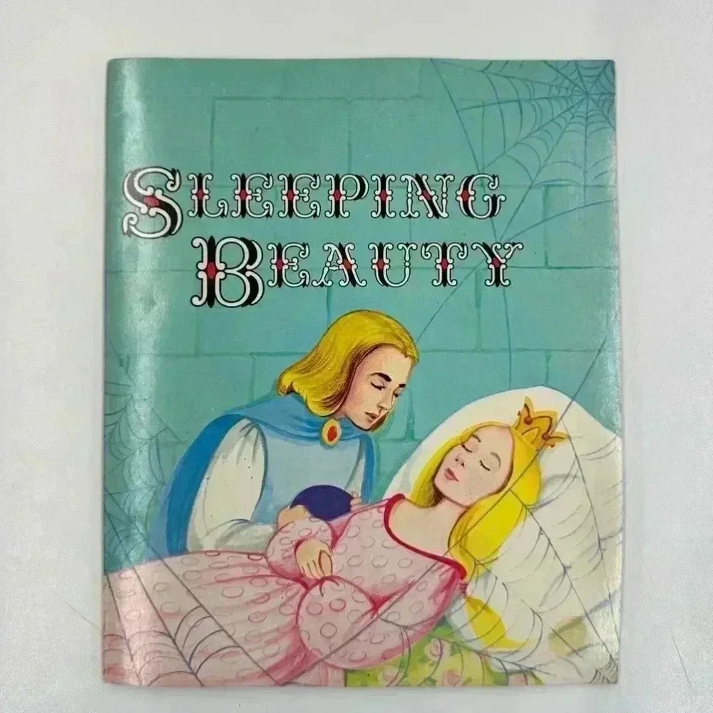 1970s Vintage Sleeping Beauty Book & Record Educational Reading Keepsake